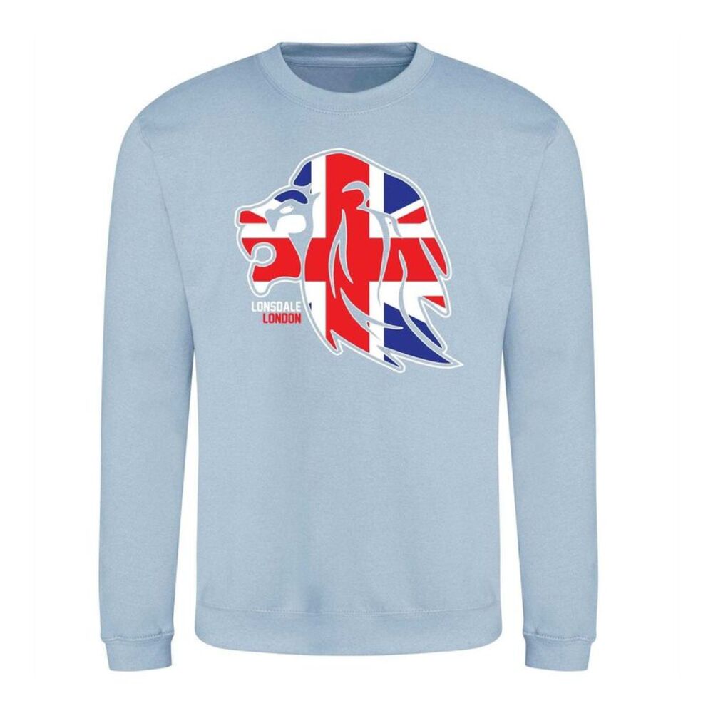 Lonsdale Unisex Adult Logo Sweatshirt / Sky Blue